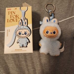 POP MART The Monsters Pin For Love Plush Keychain